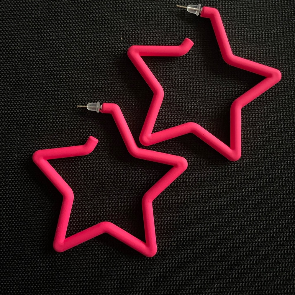 Colorful Heart Shape Hoop Earrings